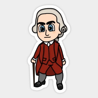 Chibi Sam Adams (Large Print) Sticker